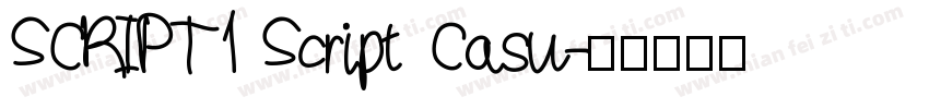 SCRIPT1 Script Casu字体转换